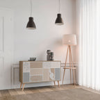 TROPICAL SHAPES Aparador de 2 Puertas en Efecto Roble