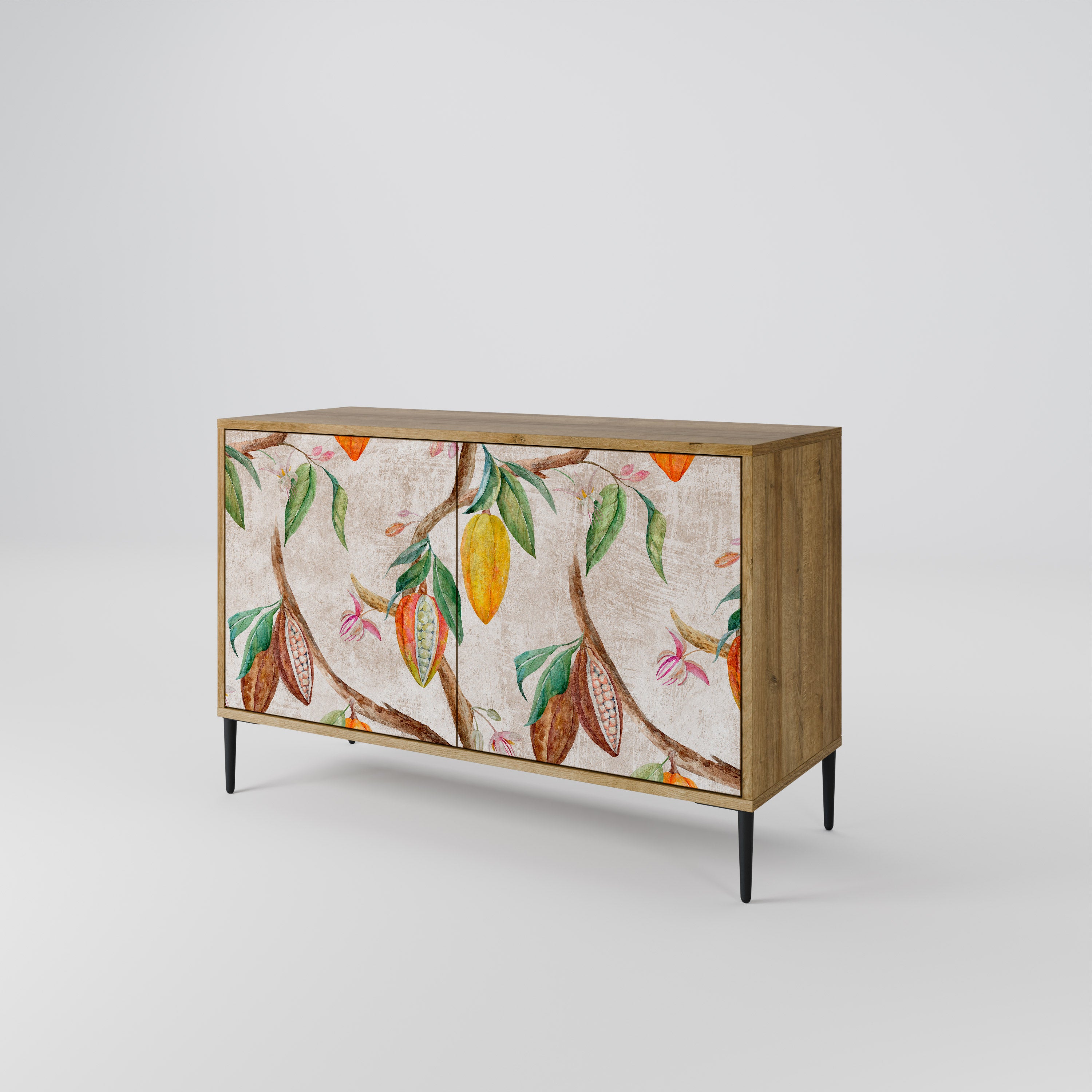 COCOA FRUITS 2-Door Sideboard in Oak Effect