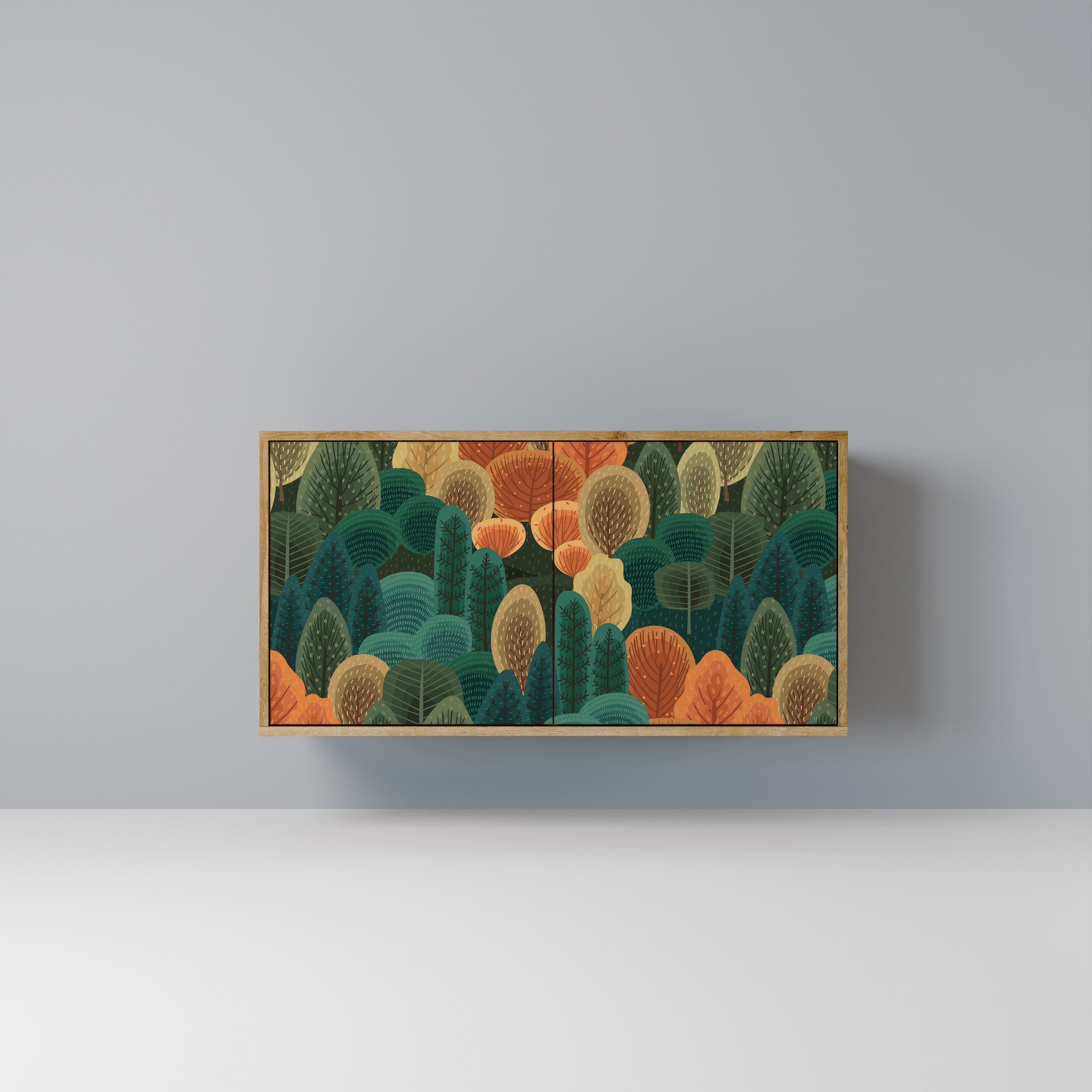 AUTUMN KALEIDOSCOPE 2-Door Sideboard in Oak Effect