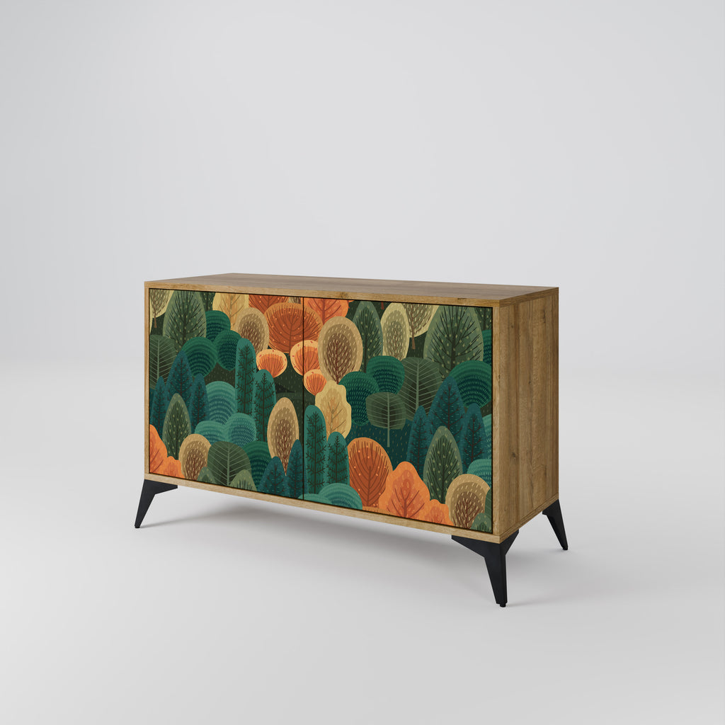 AUTUMN KALEIDOSCOPE 2-Door Sideboard in Oak Effect