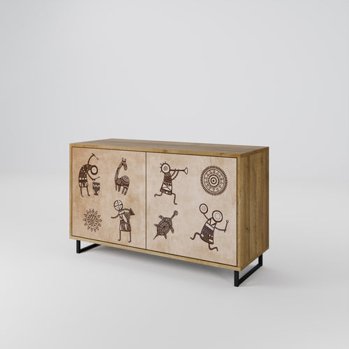 AFRICAN STYLE Aparador de 2 Puertas