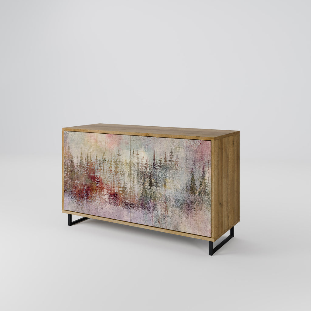 VEILED SUMMIT 2-Door Sideboard in Oak Effect