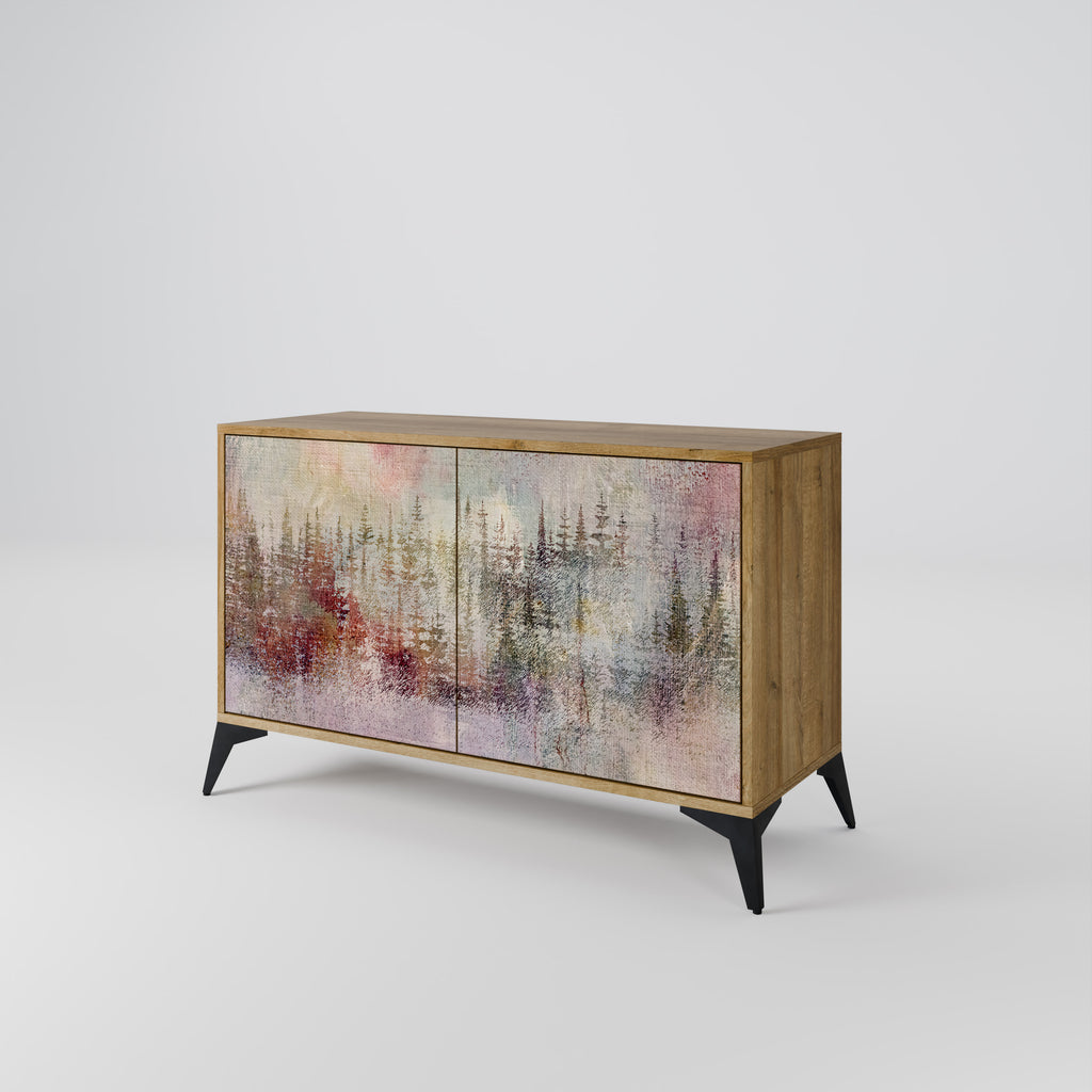 VEILED SUMMIT 2-Door Sideboard in Oak Effect