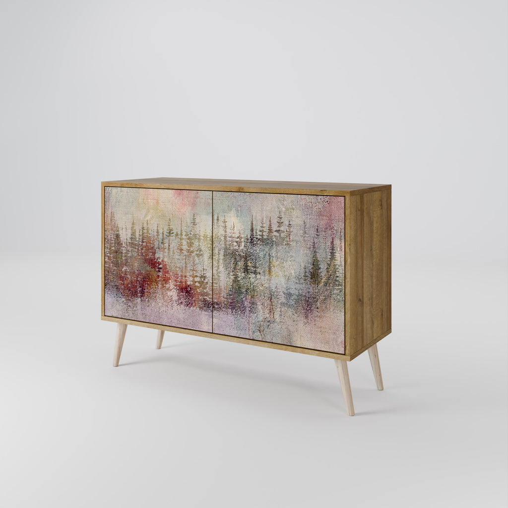 VEILED SUMMIT 2-Door Sideboard in Oak Effect