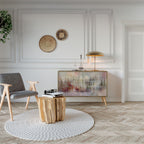 VEILED SUMMIT 2-Door Sideboard in Oak Effect