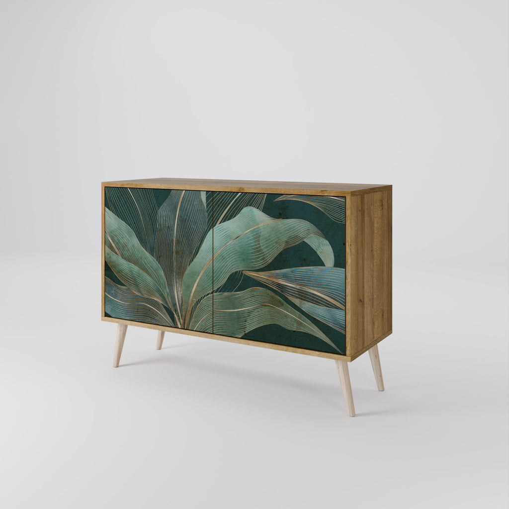 ROYAL GREEN 2-Door Sideboard in Oak Effect