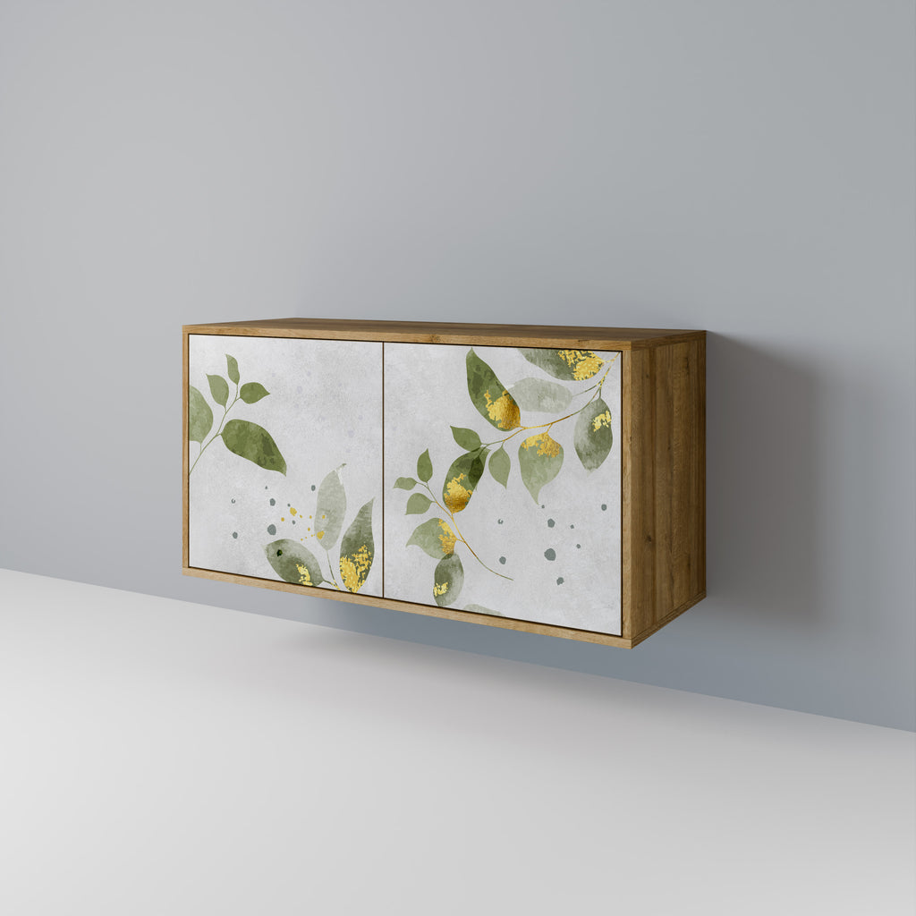 ELEGANT BOTANICS 2-Door Sideboard in Oak Effect