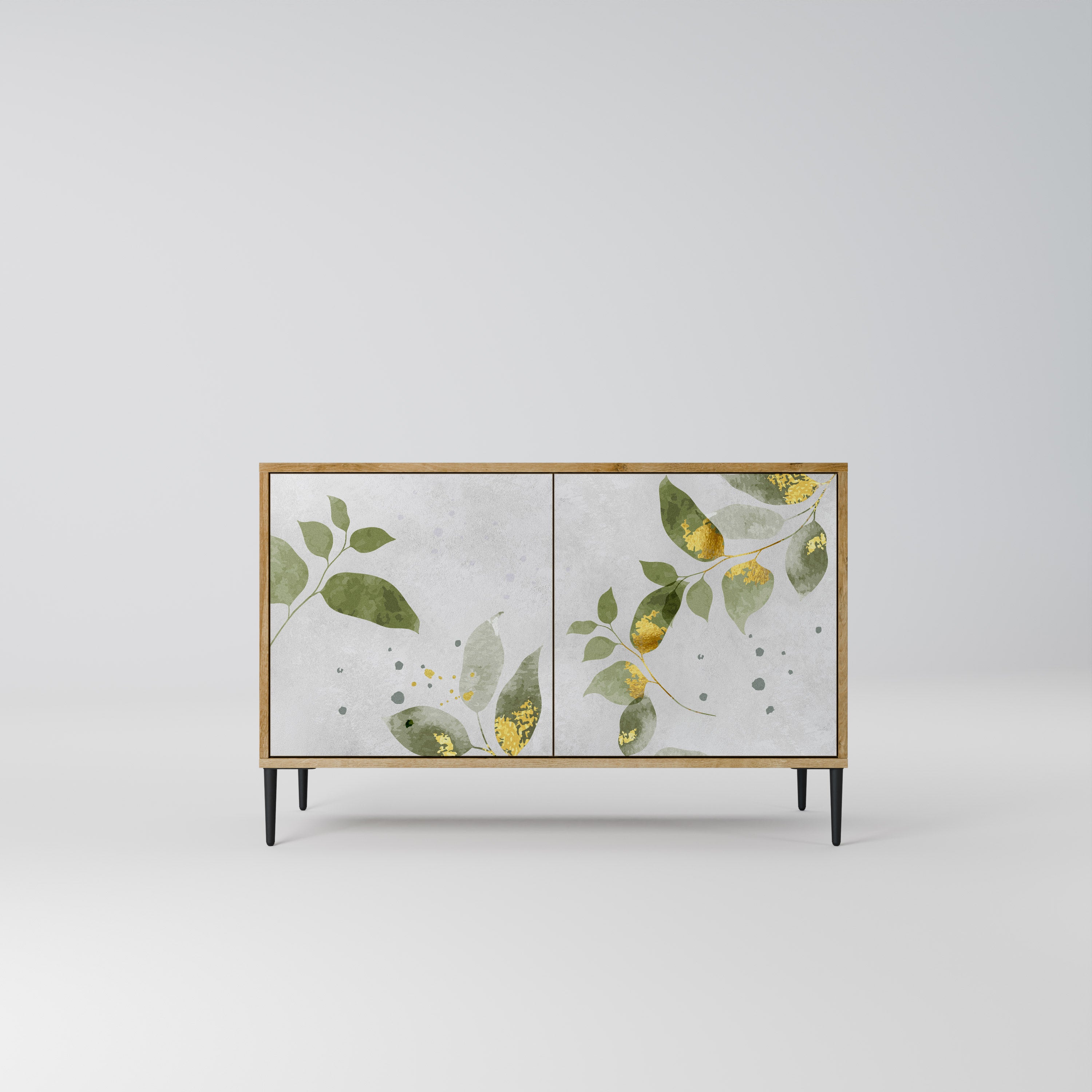 ELEGANT BOTANICS 2-Door Sideboard in Oak Effect