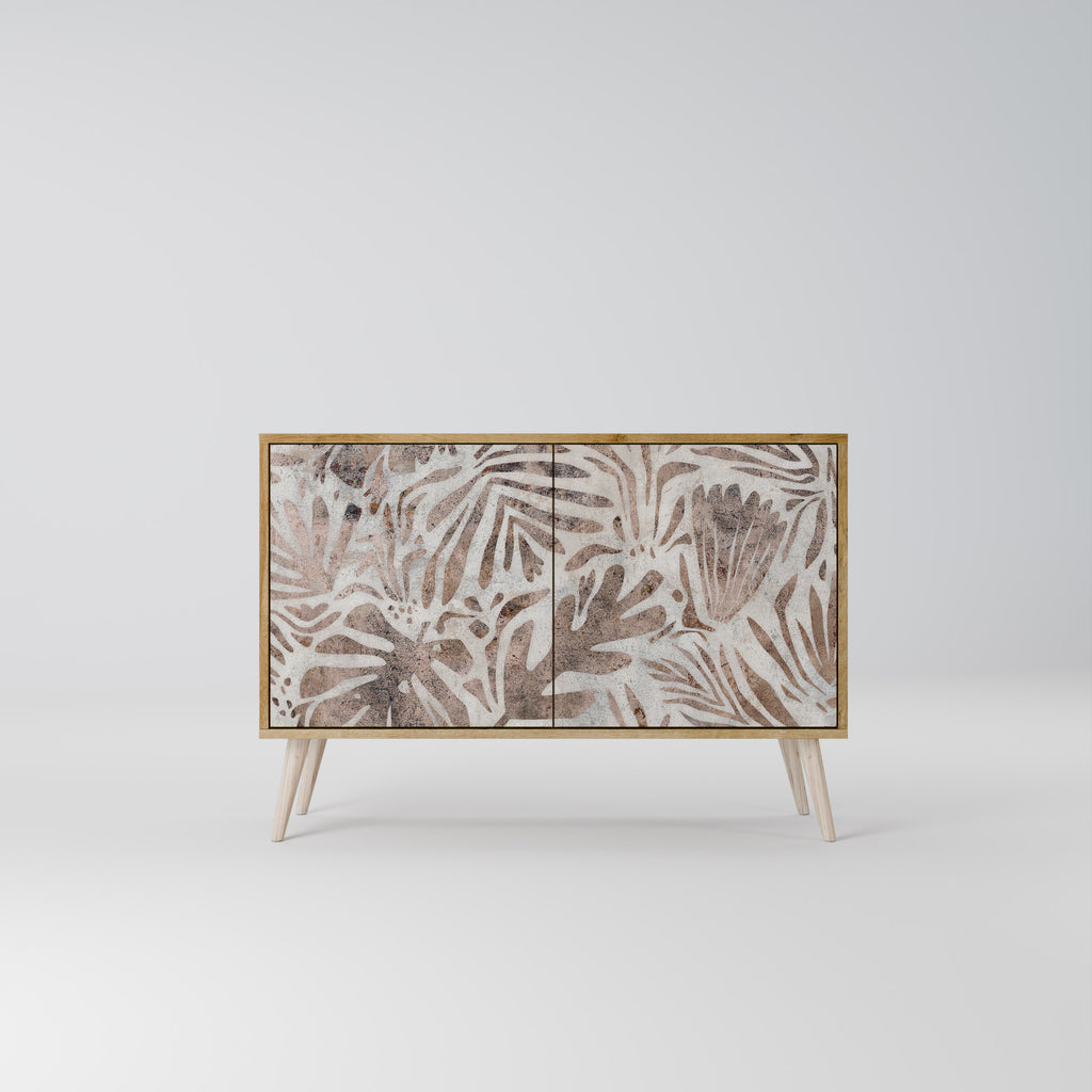 Aparador PASSING TIME de 2 puertas con efecto roble