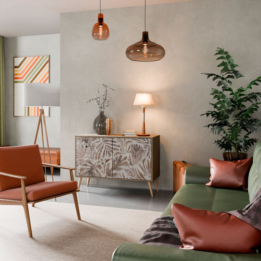 Aparador PASSING TIME de 2 puertas con efecto roble