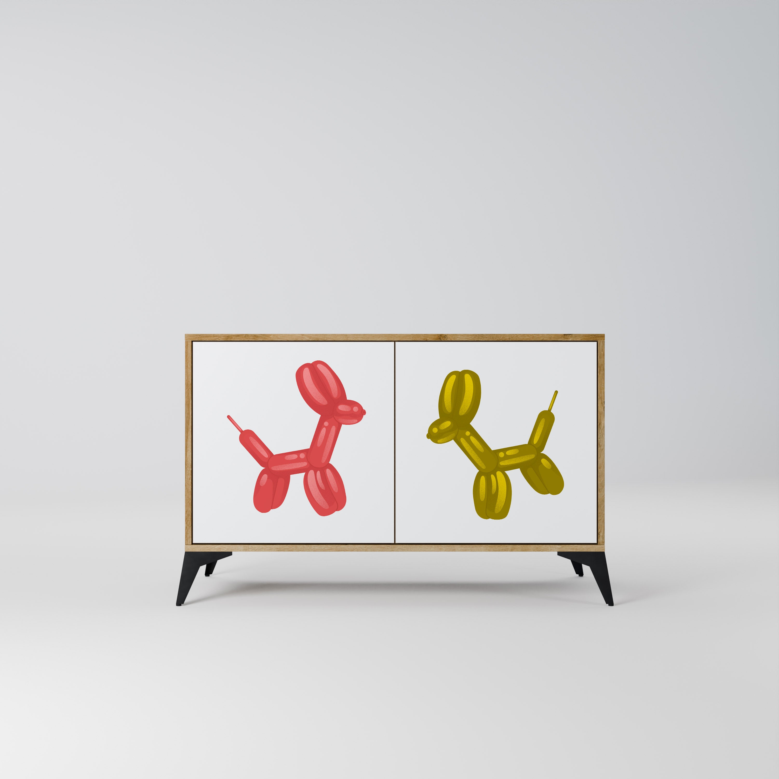 CHILDHOOD MEMORY 2-Door Sideboard in Oak Effect