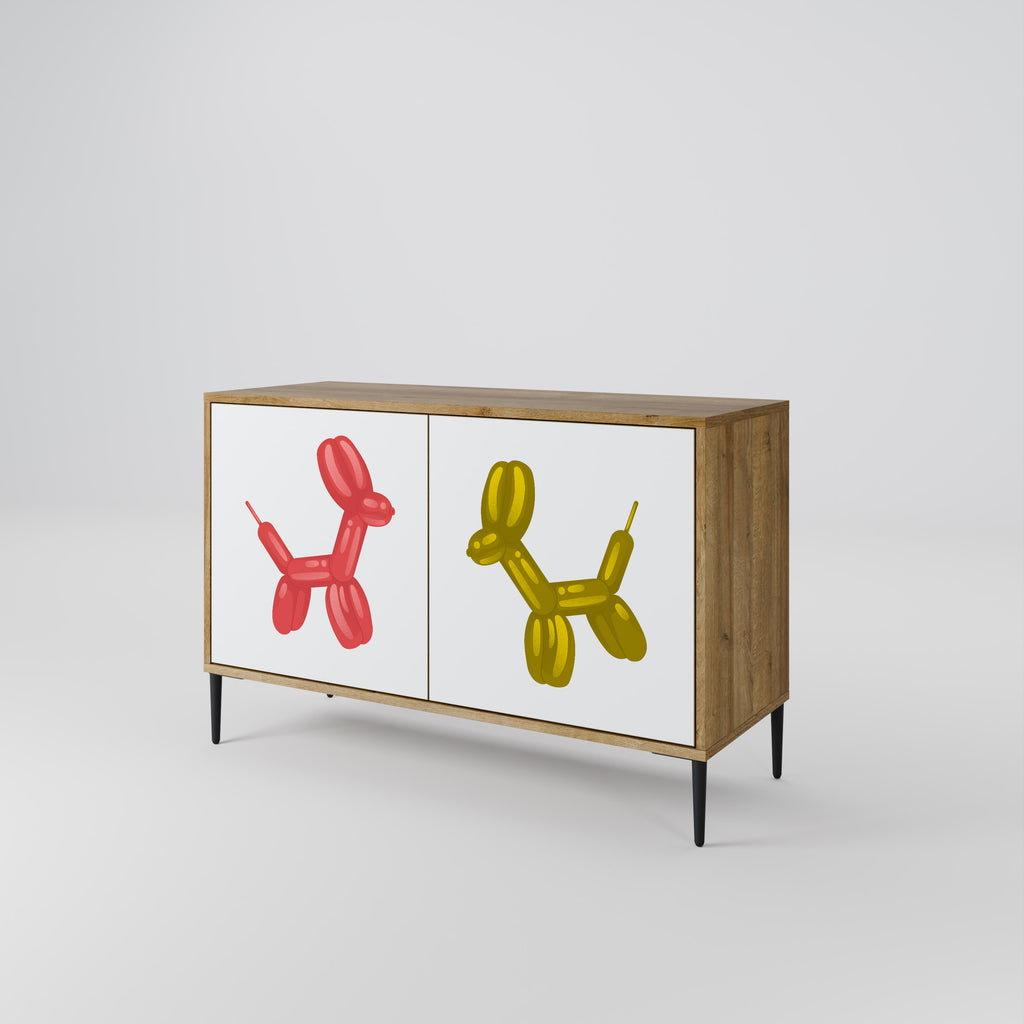 CHILDHOOD MEMORY 2-Door Sideboard in Oak Effect