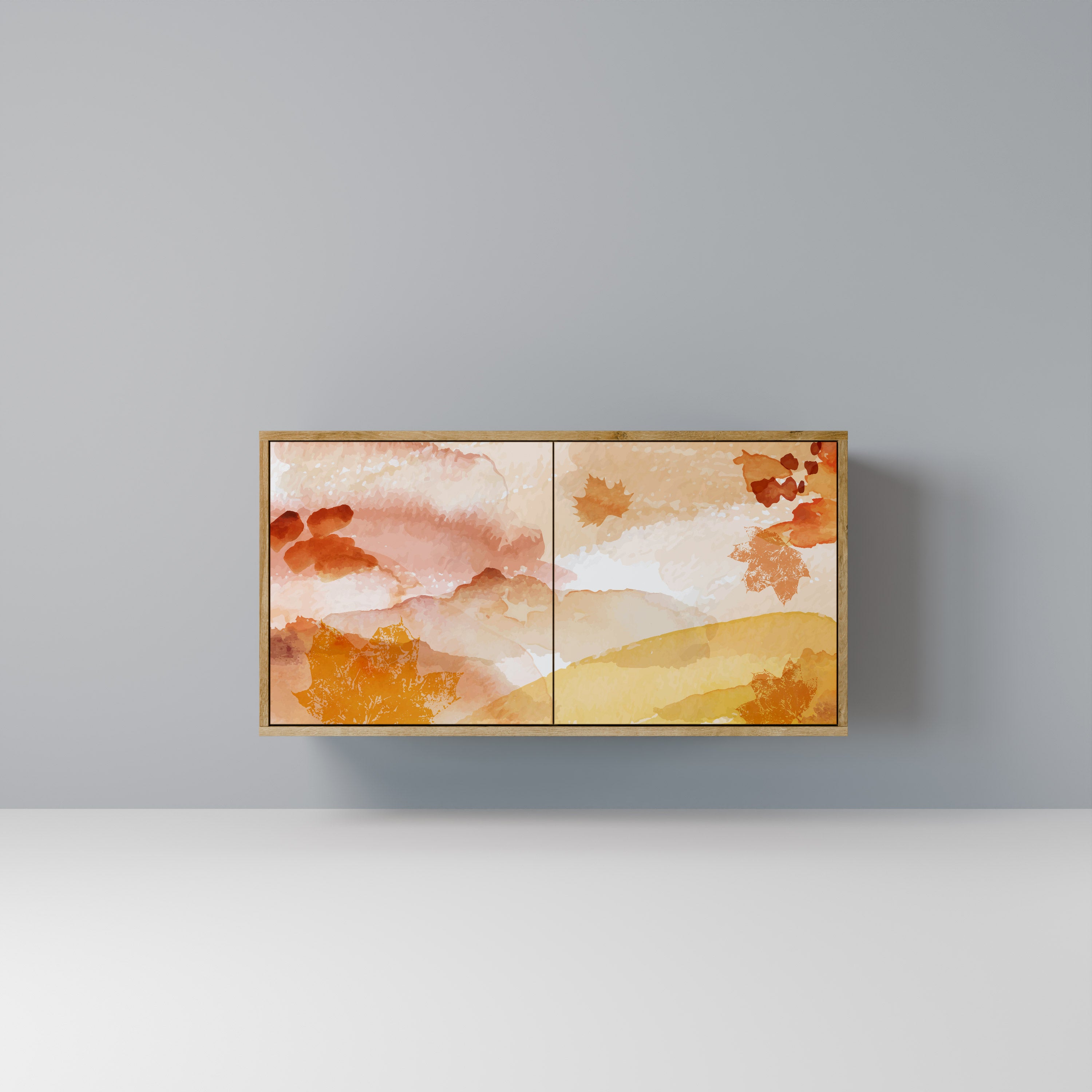 Aparador de 2 puertas TRACES OF AUTUMN efecto roble