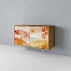 TRACES OF AUTUMN Aparador de 2 Puertas en Efecto Roble