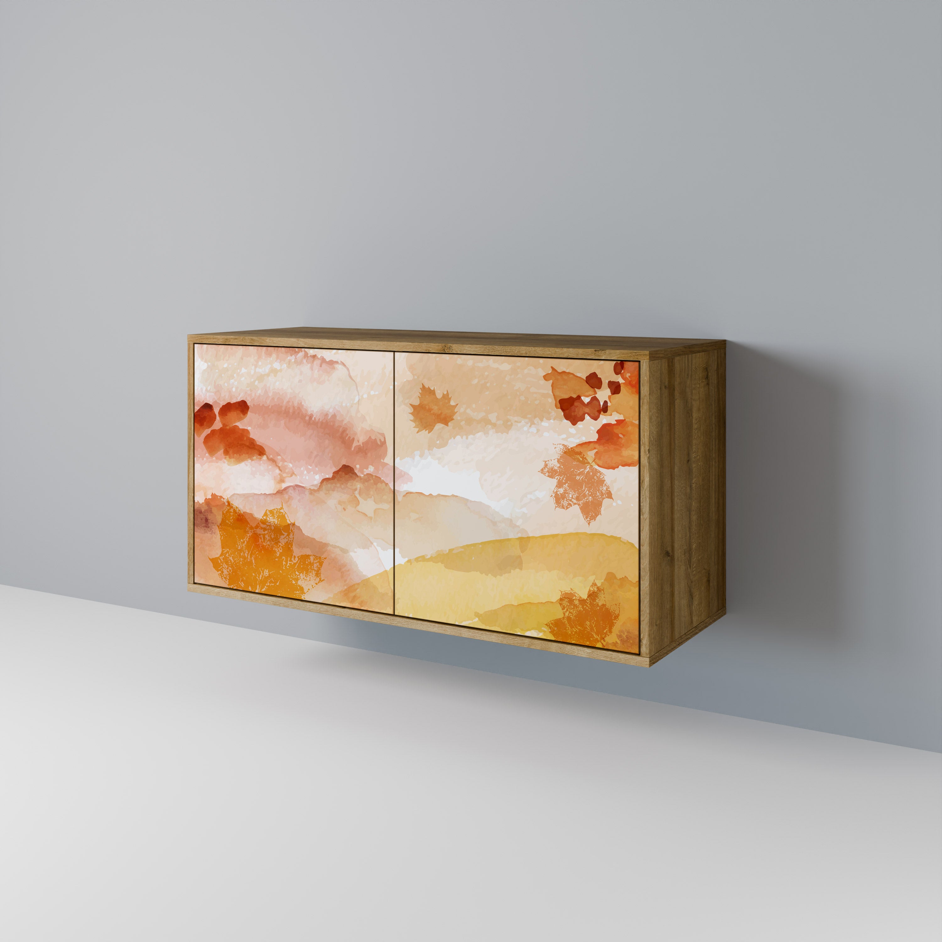 Aparador de 2 puertas TRACES OF AUTUMN efecto roble