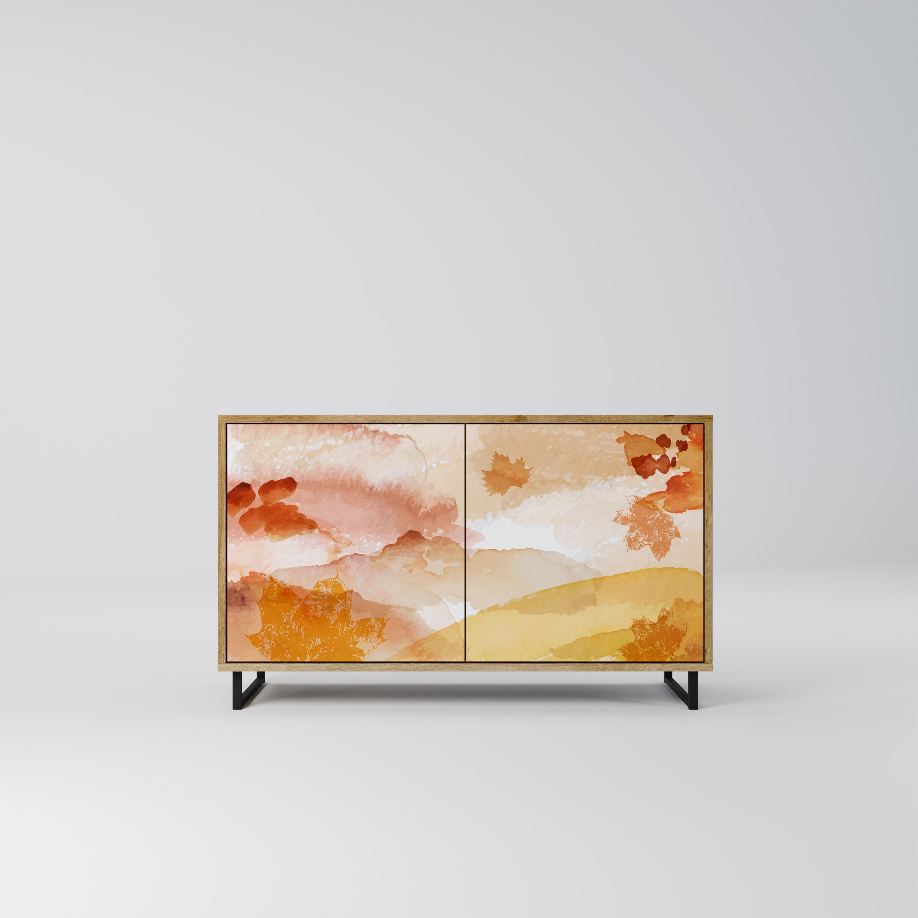 Aparador de 2 puertas TRACES OF AUTUMN efecto roble