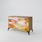 TRACES OF AUTUMN Aparador de 2 Puertas en Efecto Roble