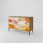 TRACES OF AUTUMN Aparador de 2 Puertas en Efecto Roble