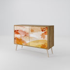 TRACES OF AUTUMN Aparador de 2 Puertas en Efecto Roble