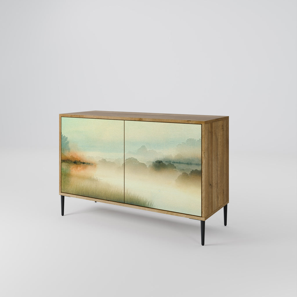MORNING BY THE LAKE 2-Door Sideboard in Oak Effect
