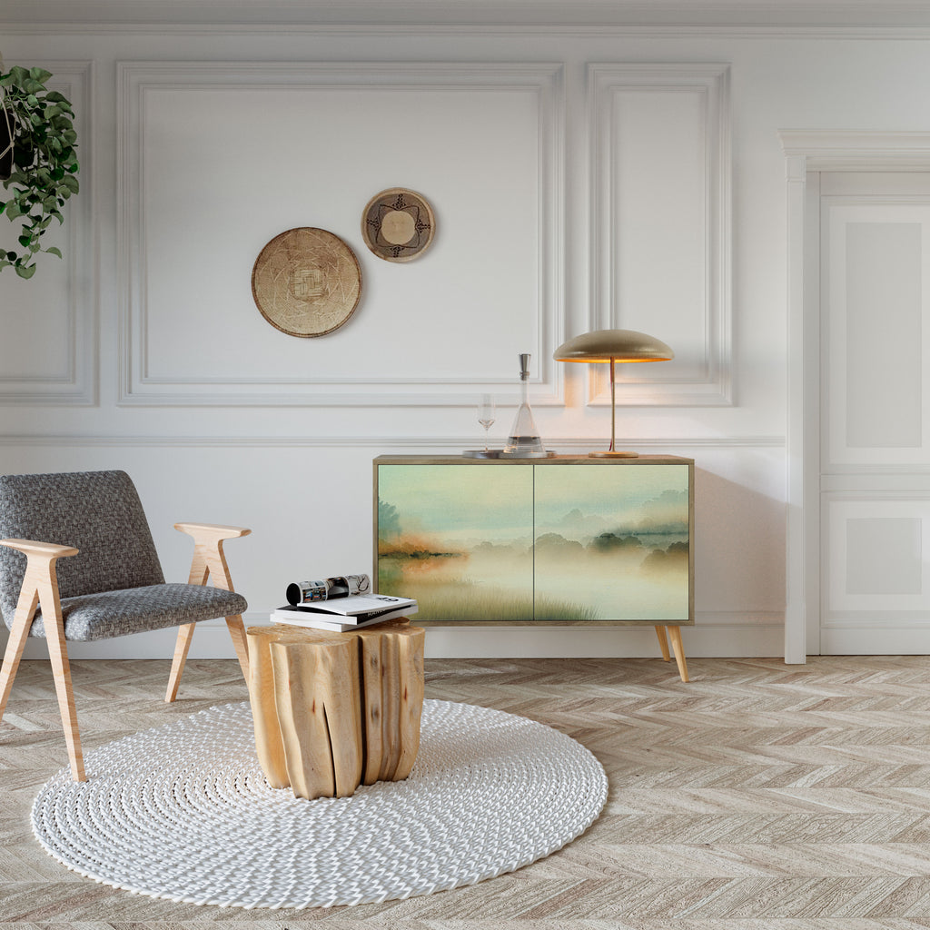 MORNING BY THE LAKE 2-Door Sideboard in Oak Effect