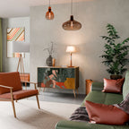 TROPICAL COMPOSITION Aparador de 2 Puertas en Efecto Roble