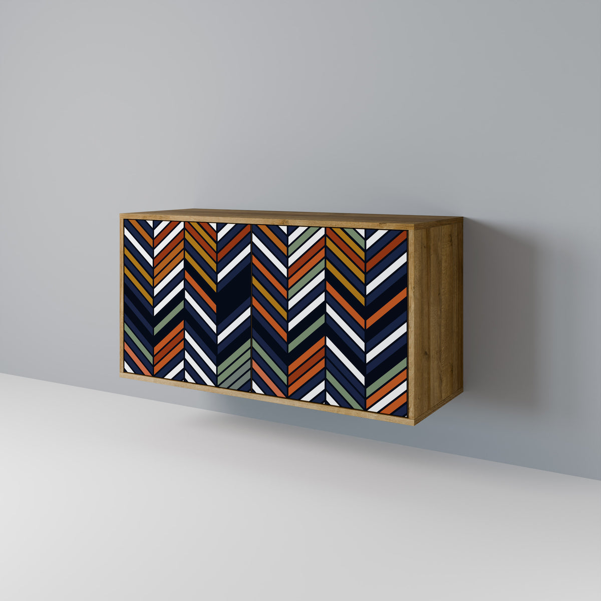 VIBRANT PATCHWORK Aparador de 2 Puertas