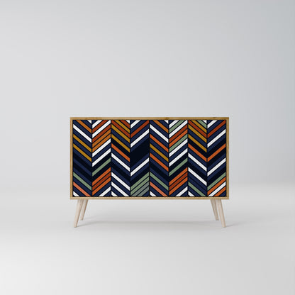 VIBRANT PATCHWORK Aparador de 2 Puertas