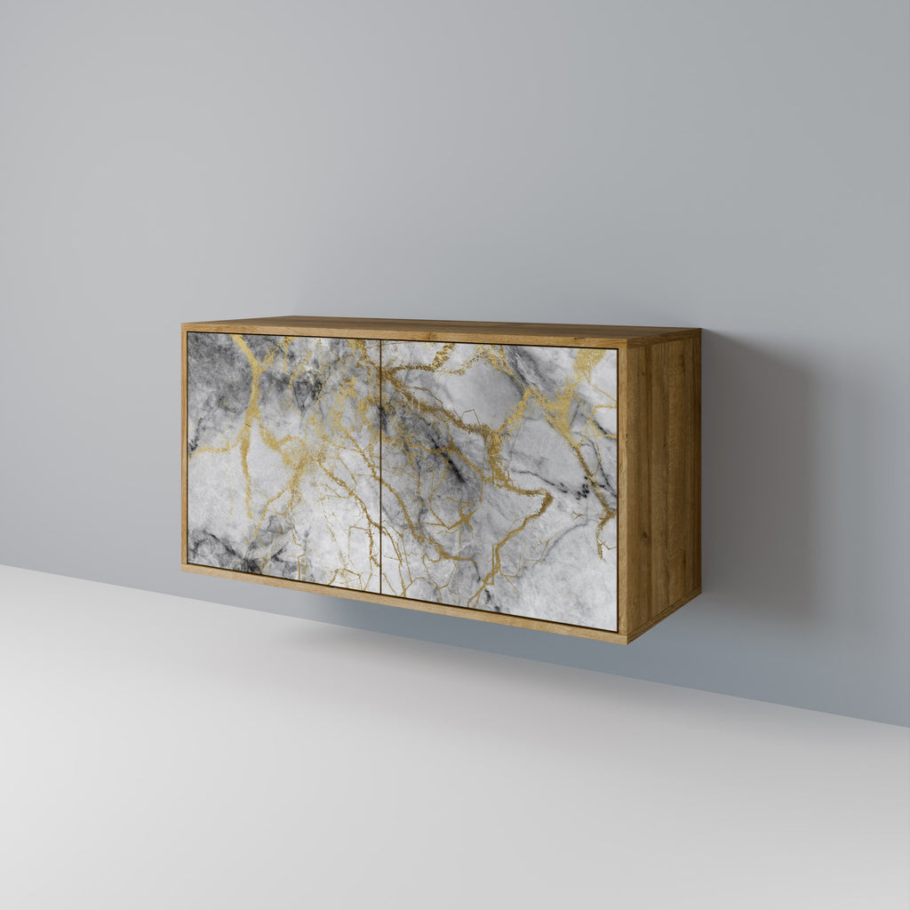 Aparador TIMELESS GLIDE de 2 puertas con efecto roble