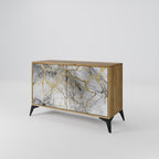 TIMELESS GLIDE Aparador de 2 Puertas en Efecto Roble