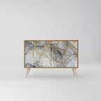 TIMELESS GLIDE Aparador de 2 Puertas en Efecto Roble