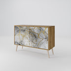 TIMELESS GLIDE Aparador de 2 Puertas en Efecto Roble