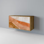 SANDHILLS SPLENDOUR Aparador de 2 Puertas en Efecto Roble