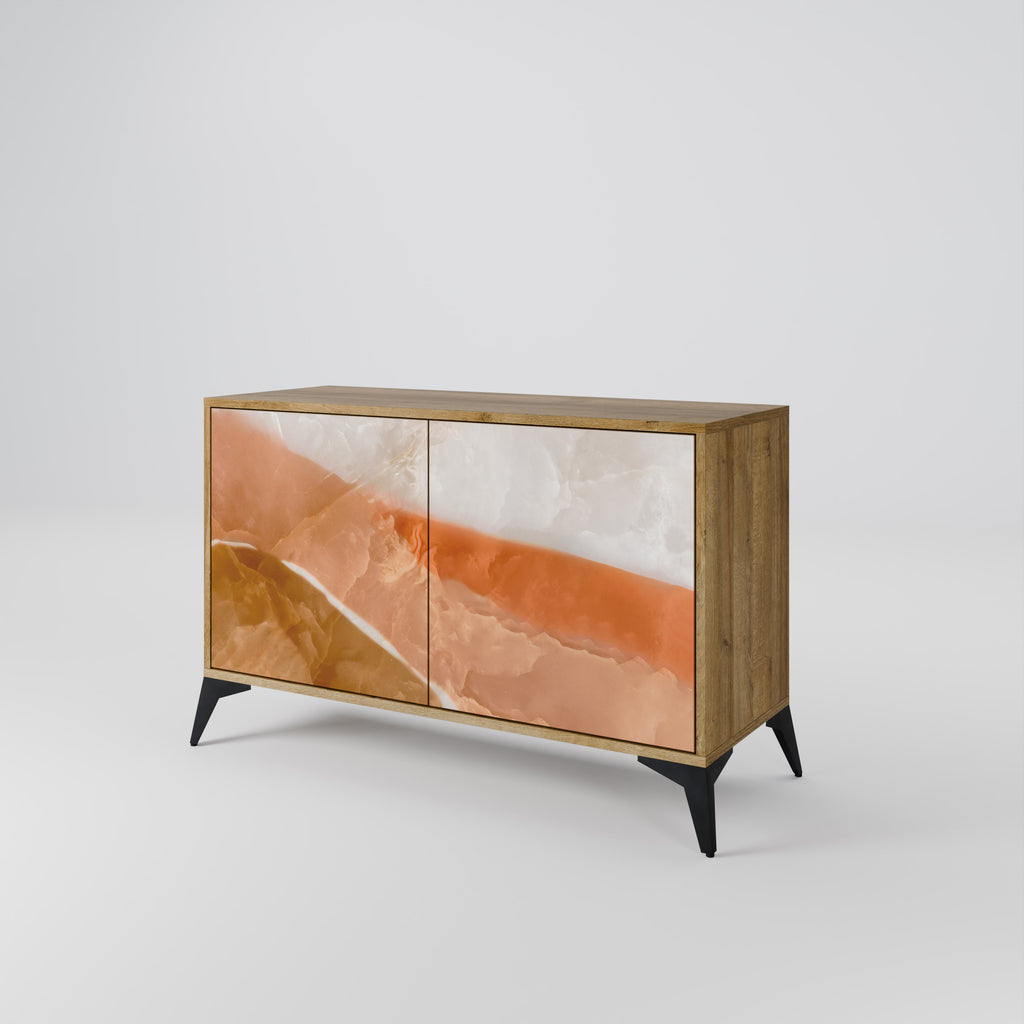 Aparador de 2 puertas Sandhills Splendour con efecto roble