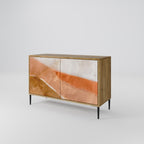 SANDHILLS SPLENDOUR Aparador de 2 Puertas en Efecto Roble