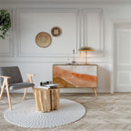 SANDHILLS SPLENDOUR Aparador de 2 Puertas en Efecto Roble