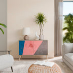 GLAMOROUS STRIPE 2-Door Sideboard