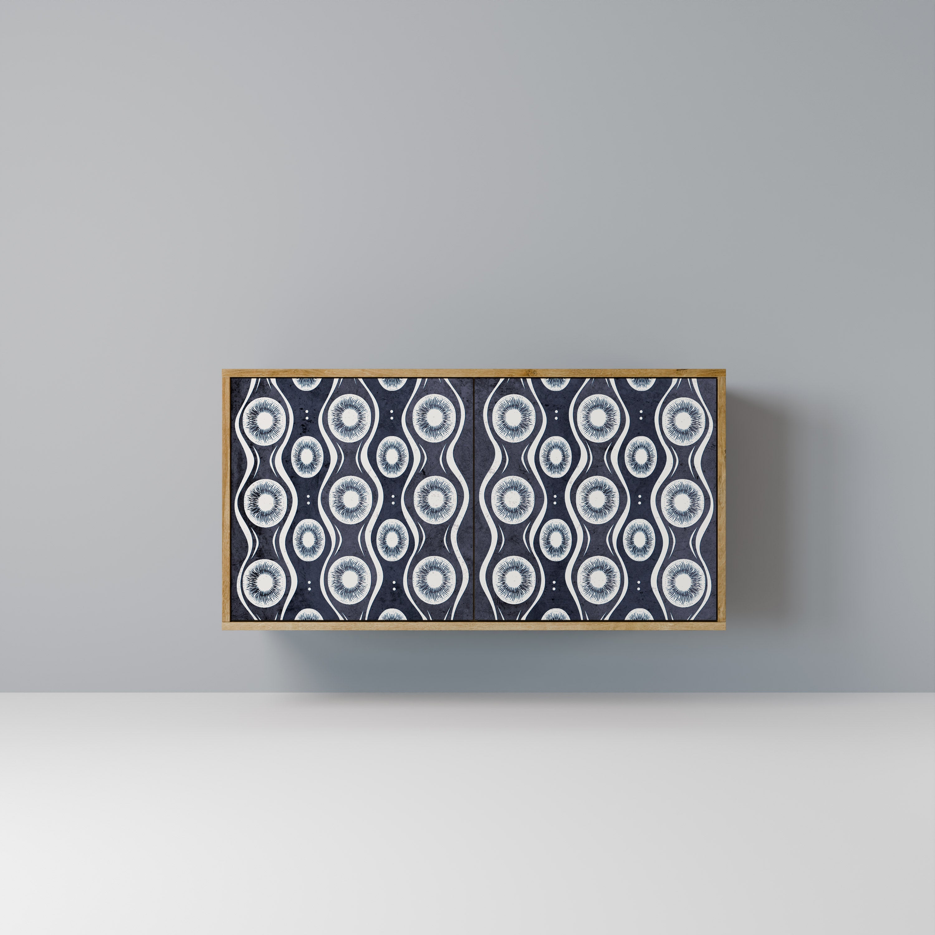 Aparador de 2 puertas GRAPHITE EYES efecto roble