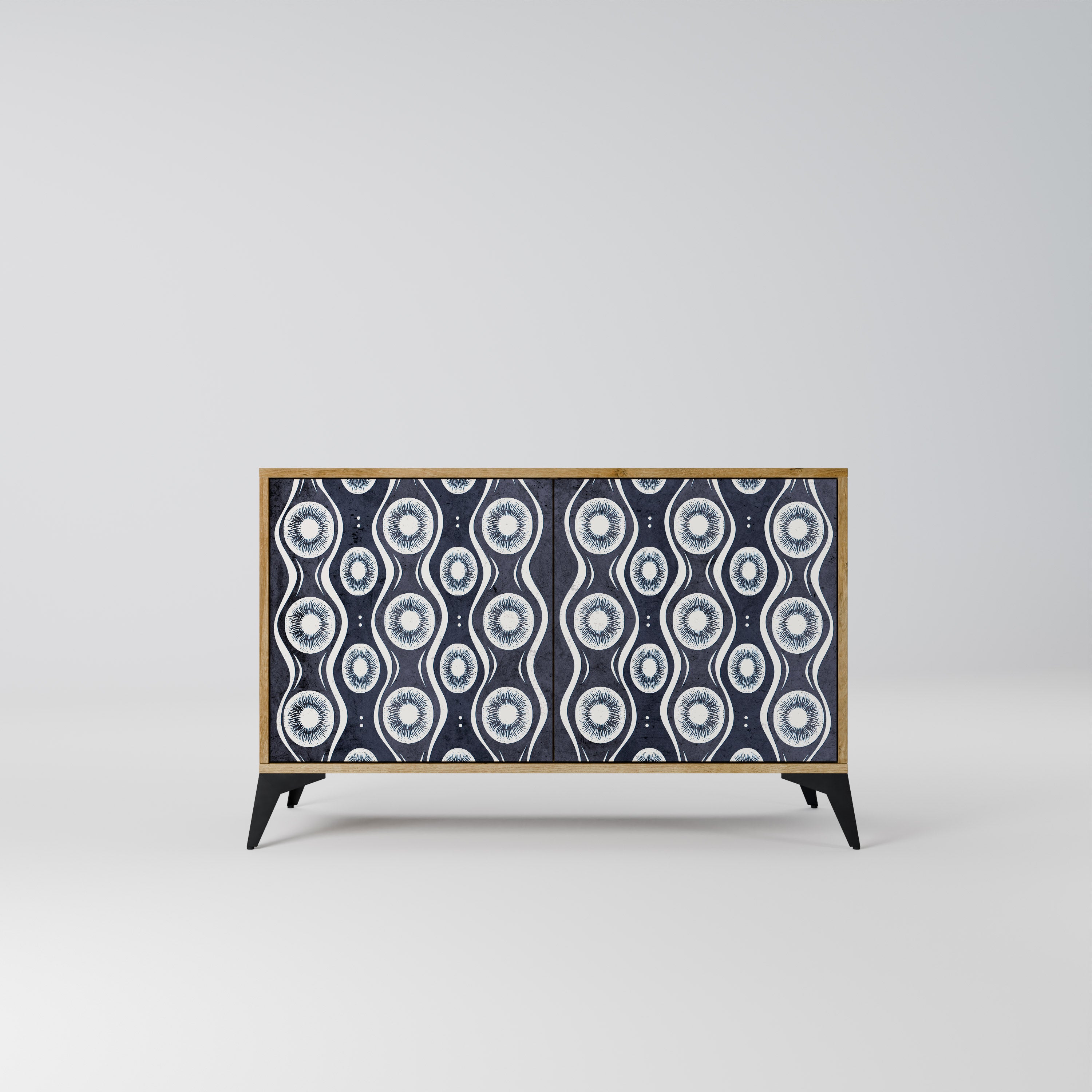 Aparador de 2 puertas GRAPHITE EYES efecto roble