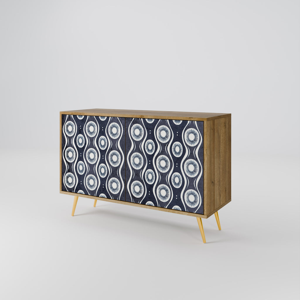 Aparador de 2 puertas GRAPHITE EYES efecto roble