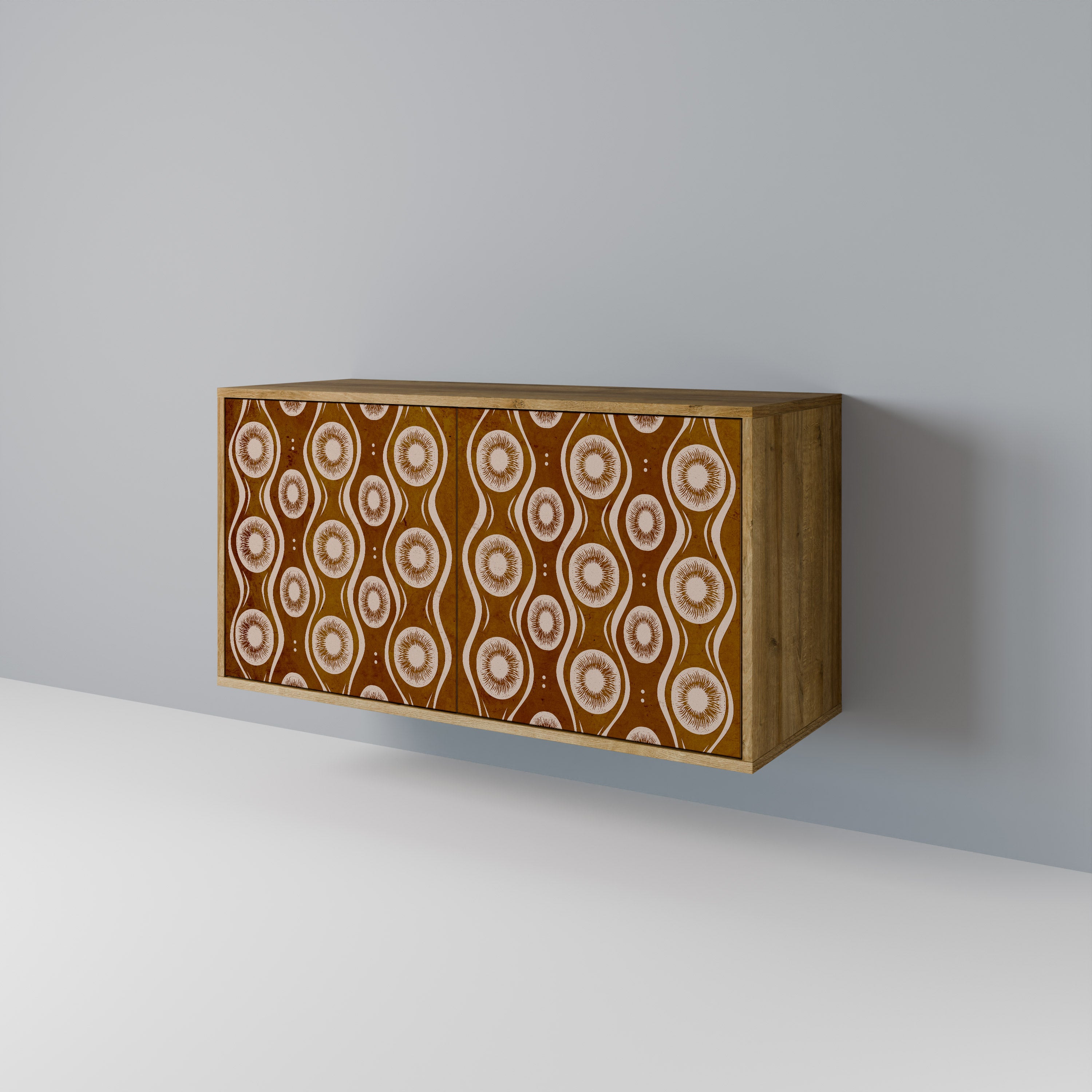 Aparador de 2 puertas BROWN EYES con efecto roble