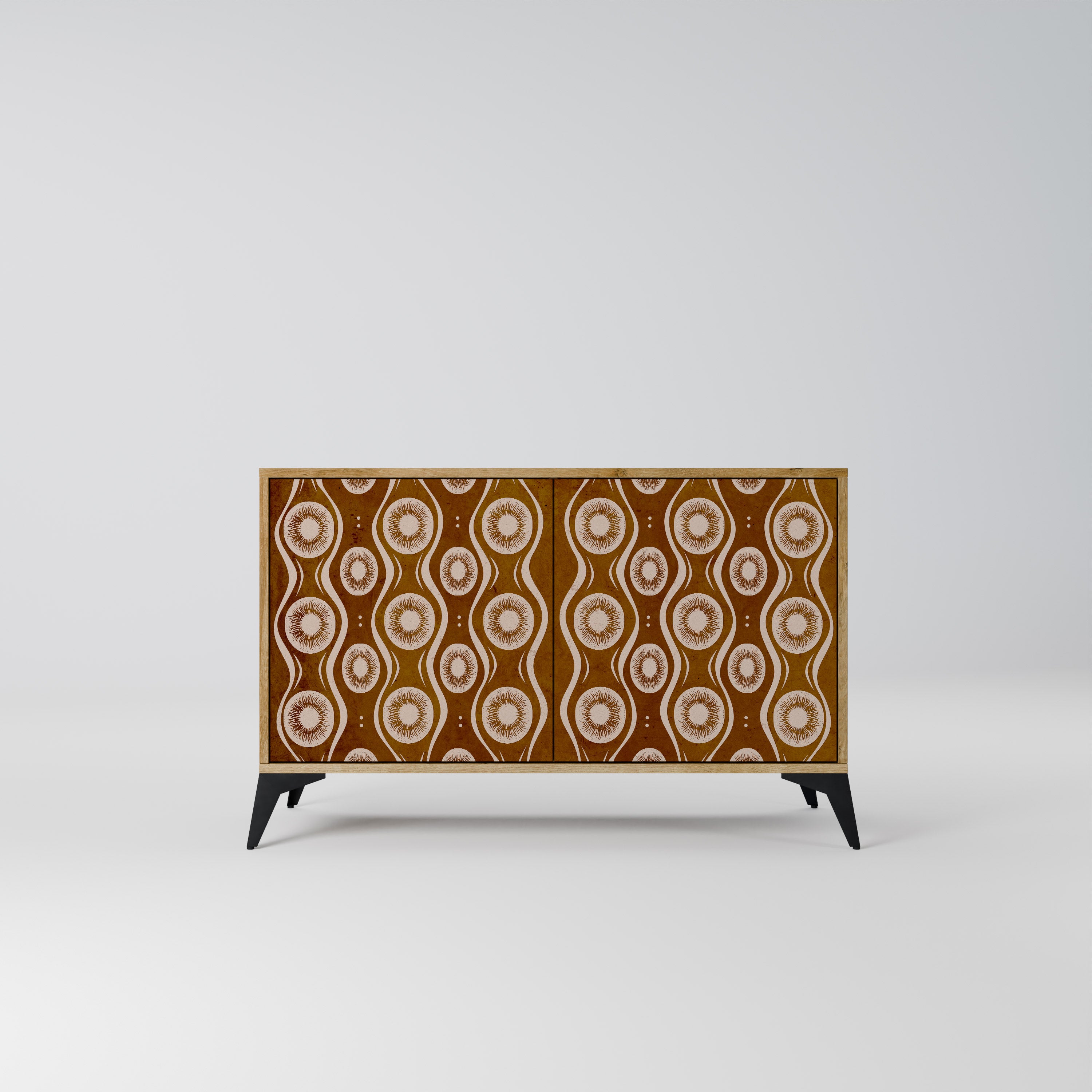 Aparador de 2 puertas BROWN EYES con efecto roble