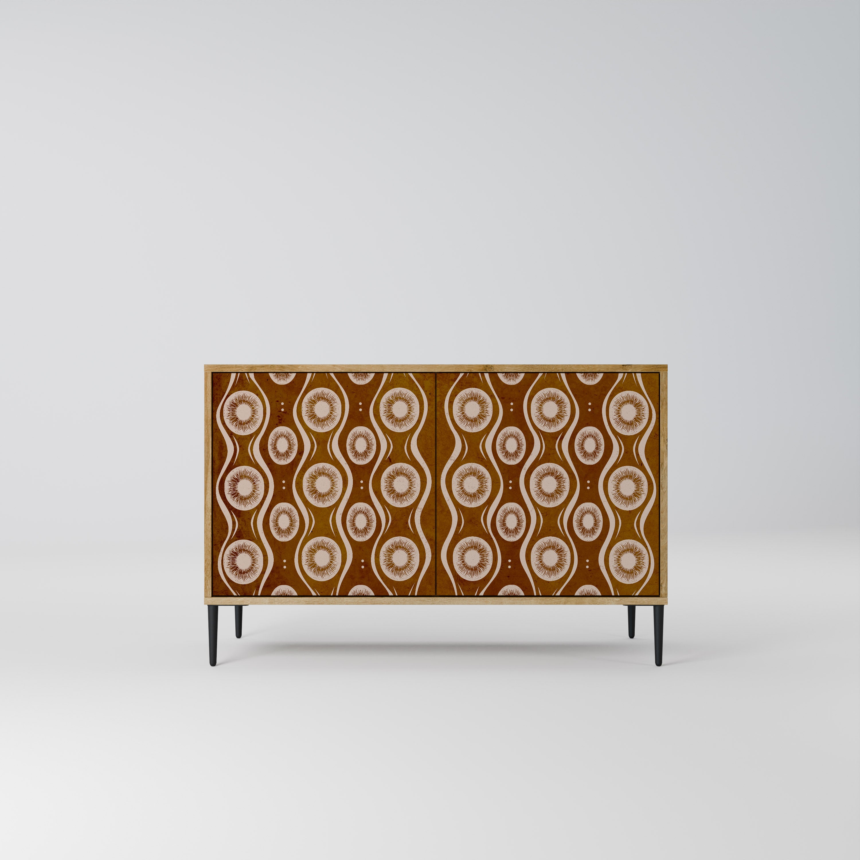 Aparador de 2 puertas BROWN EYES con efecto roble