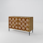 BROWN EYES 2-Door Sideboard in Oak Effect