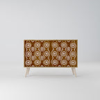 BROWN EYES 2-Door Sideboard in Oak Effect