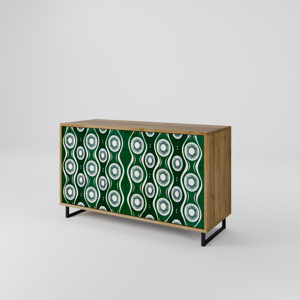 GREEN EYES 2-Door Sideboard in Oak Effect