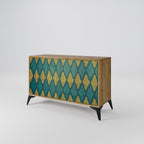 POLYGONS 2-Door Sideboard in Oak Effect