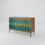 POLYGONS 2-Door Sideboard in Oak Effect