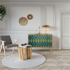 POLYGONS 2-Door Sideboard in Oak Effect