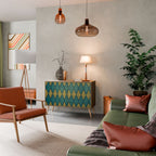 POLYGONS 2-Door Sideboard in Oak Effect